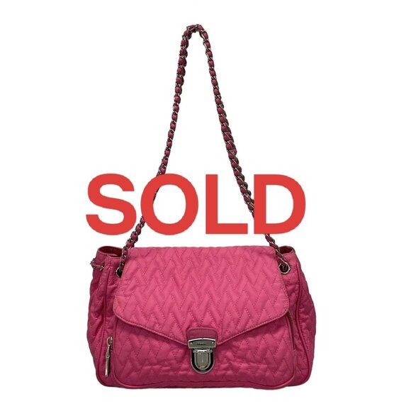 PRADA - Pink Nylon Shoulder Bag 553-060325 - Picture 1 of 14